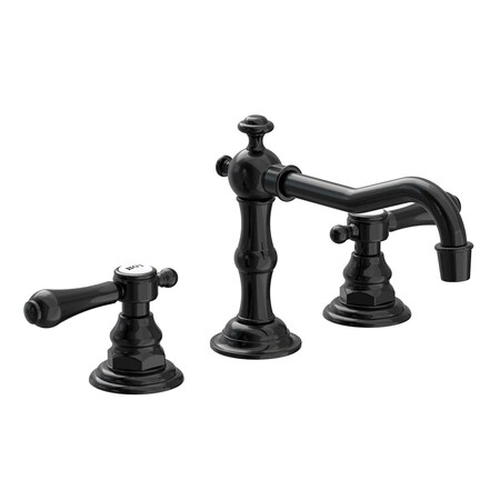 Newport Brass Widespread Lavatory Faucet in Gloss Black 1030/54